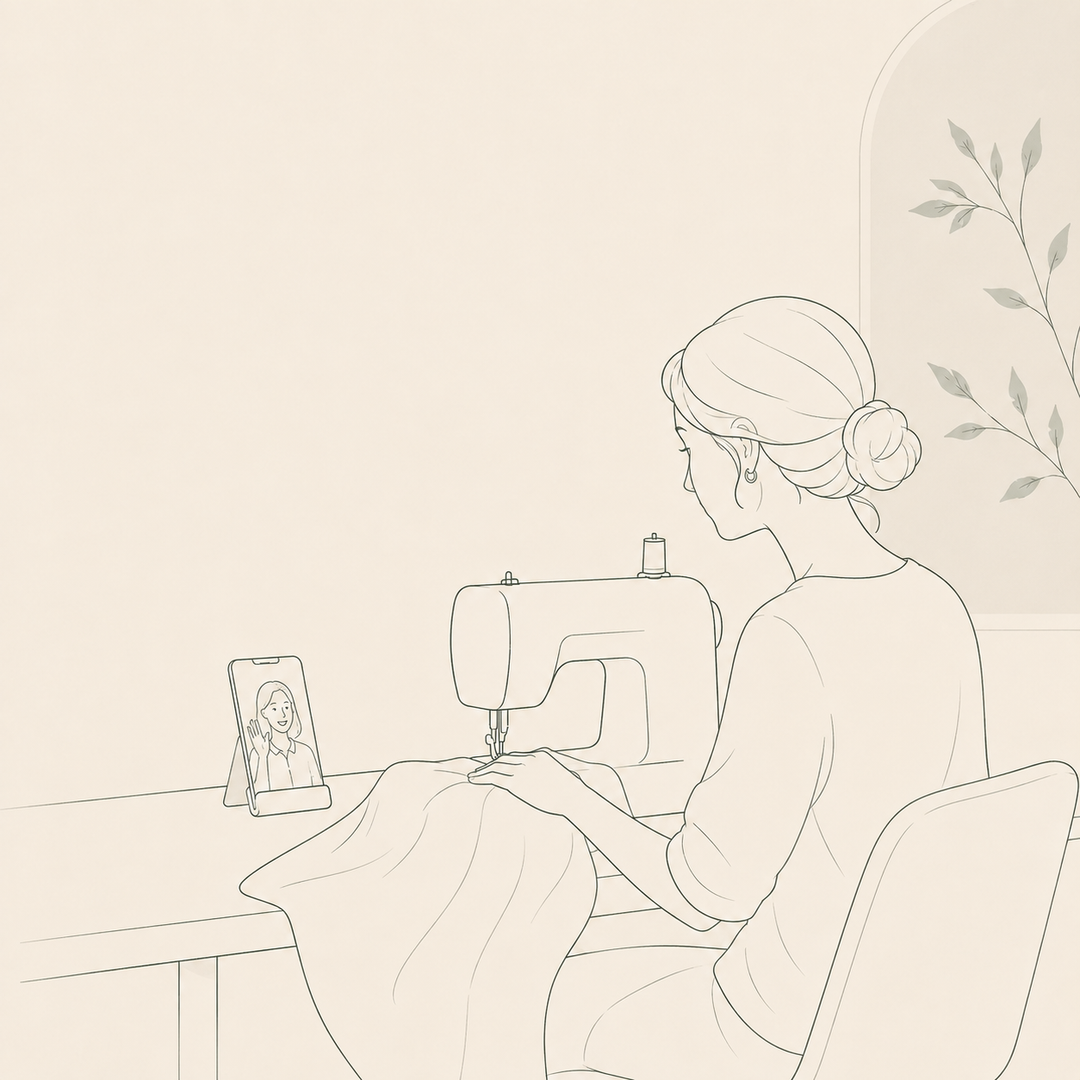 Accompagnement couture en visio – 30 minutes